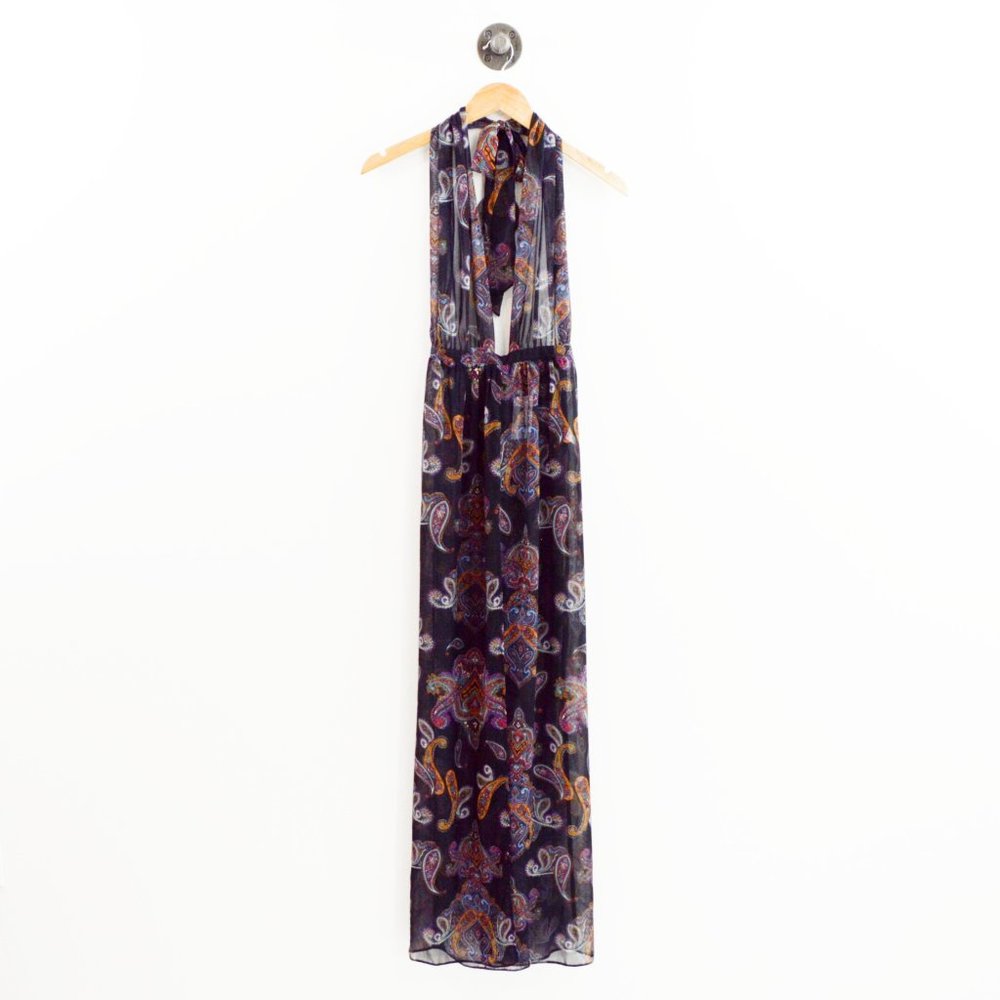 ASOS Paisley Print Halter Maxi Dress #135-1358 - Picture 1 of 3